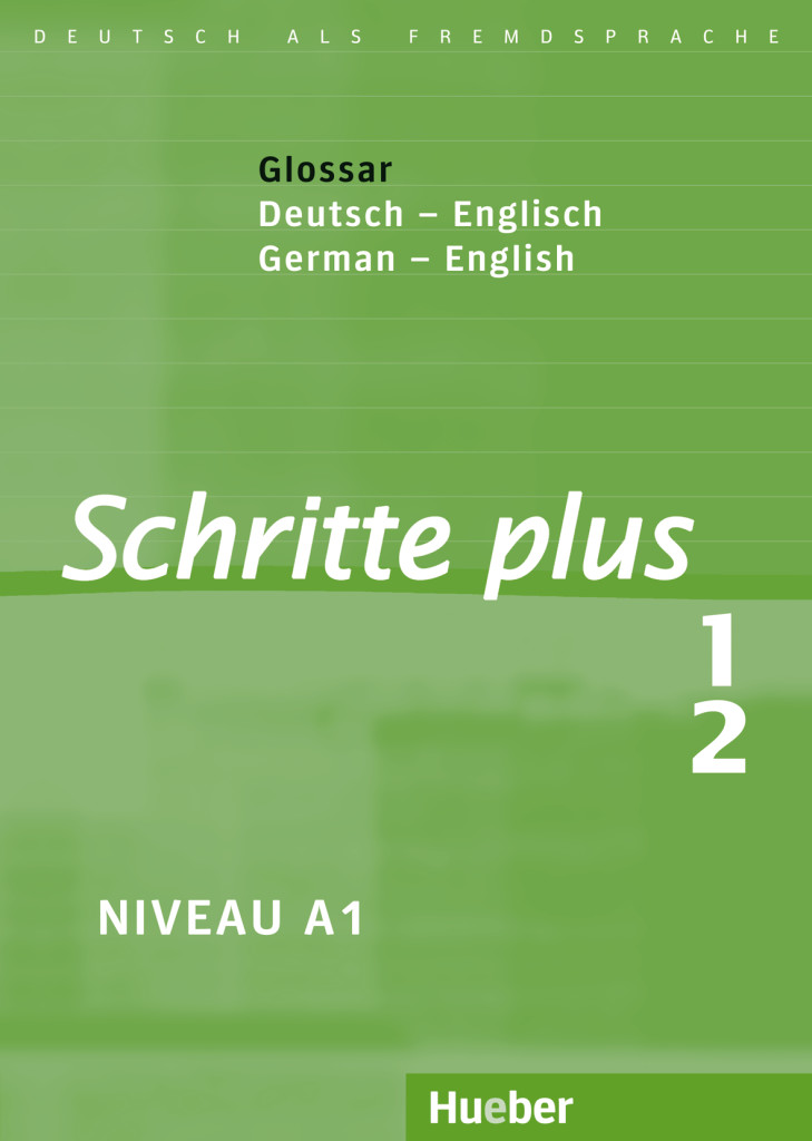Schritte plus 1+2, Glossar Deutsch-Englisch – Glossary German-English, ISBN 978-3-19-071911-2