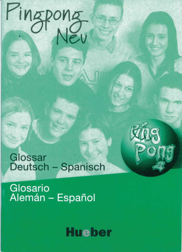 Pingpong Neu 2, Glossar Deutsch-Spanisch, ISBN 978-3-19-161655-7