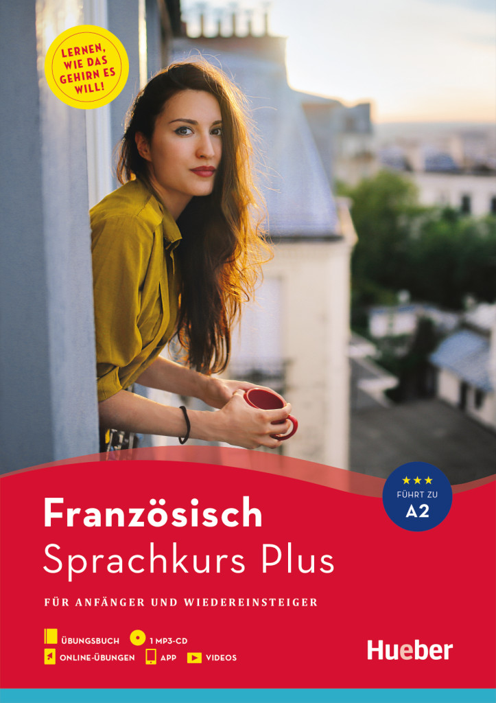 Hueber Sprachkurs Plus Französisch, Buch mit MP3-CD, Online-Übungen, App und Videos, ISBN 978-3-19-239475-1