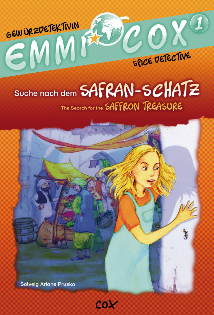 Emmi Cox 1 - Suche nach dem Safran-Schatz/The Search for the Saffron Treasure, Kinderbuch Deutsch-Englisch, ISBN 978-3-19-389601-8
