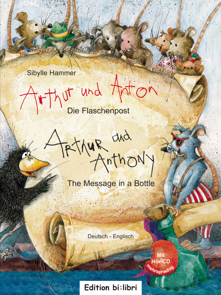 Arthur und Anton: Die Flaschenpost, Kinderbuch Deutsch-Englisch mit Audio-CD, ISBN 978-3-19-499595-6