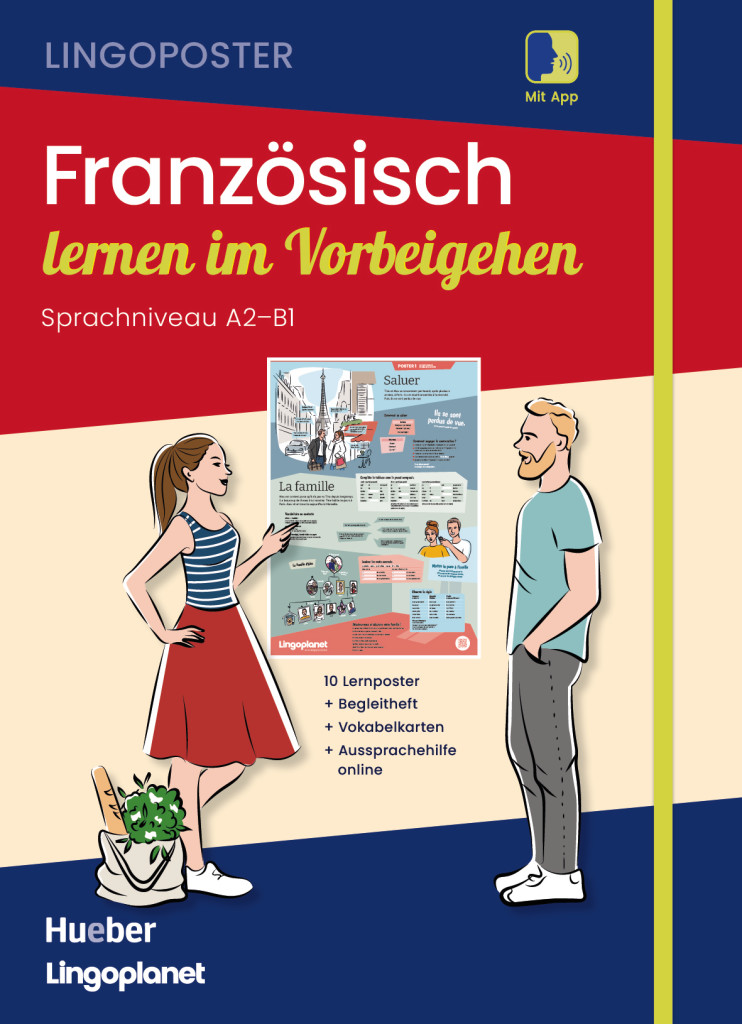 Lingoposter: Französisch lernen im Vorbeigehen, Paket: Sprachposter + Vokabelkarten + Begleitheft + App, ISBN 978-3-19-989602-9