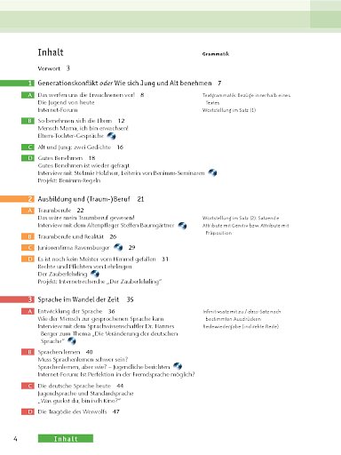 Inhaltsverzeichnis