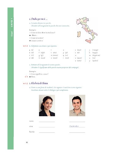 Kursbuch Unità 1: Ciao!