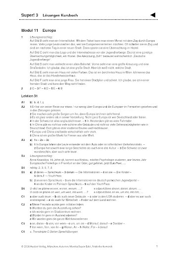 Kursbuch: Lösungen