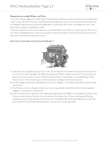 Foto-Hörgeschichte Lektion 7