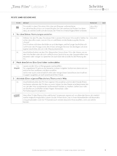 Tims Film, Lektion 7