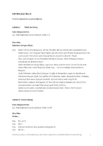 Transkriptionen