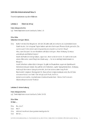 Transkriptionen