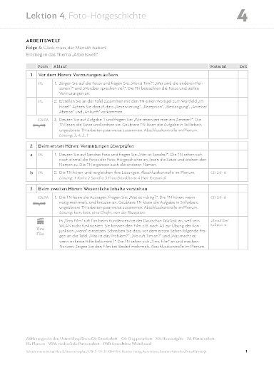Unterrichtsplan