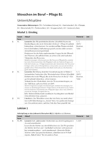 Pflege B1