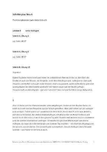 Transkriptionen
