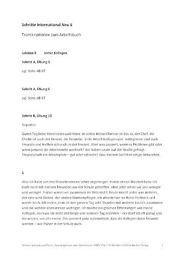 Transkriptionen