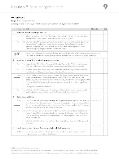 Unterrichtsplan