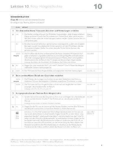 Unterrichtsplan