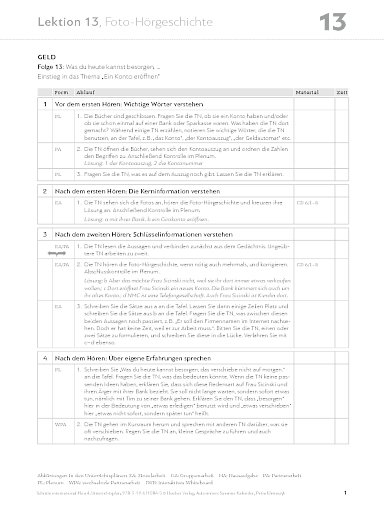 Unterrichtsplan
