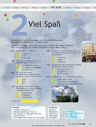 Lektion 2: Viel Spaß