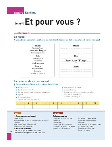 Arbeitsbuch: Dossier 3 – Sorties