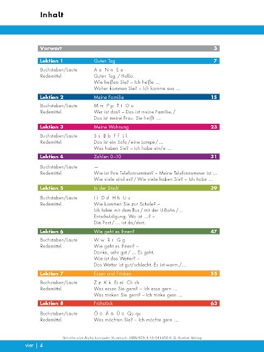 Inhaltsverzeichnis