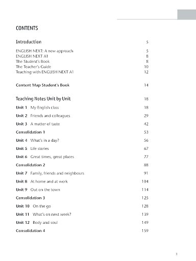 Teacher's Guide Contents und Introduction