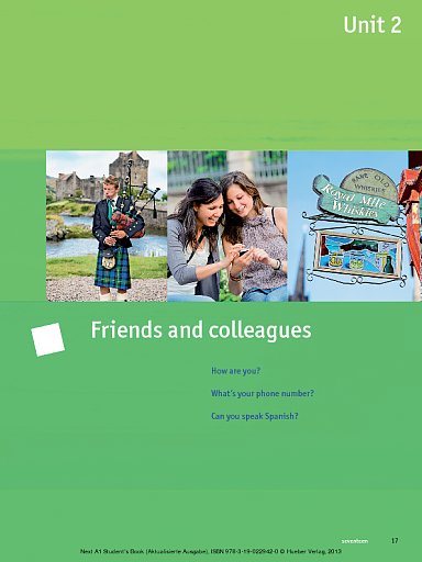 Student's Book Sample Unit 2