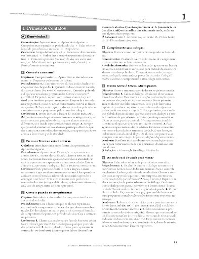 Lektion 1: Primeiros Contatos