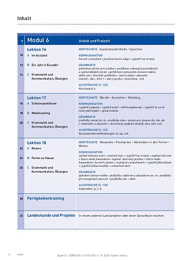 Inhaltsverzeichnis Super! 2
