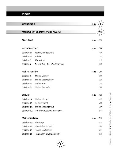 Inhaltsverzeichnis