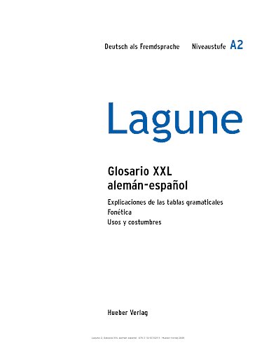 Lagune 2, Glosario XXL alemán-español