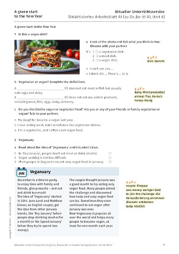 Veganuary: A green start to the New Year