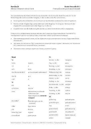 Glossar Deutsch-Ukrainisch