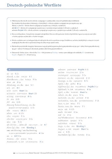 Glossar Deutsch-Polnisch – Niemiecki-Polski