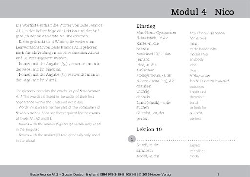 Glossar Deutsch-Englisch
