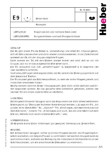 Bilder-Quiz - ein Ratespiel