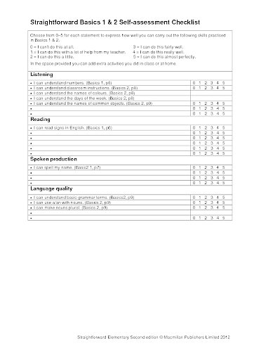 CEF Checklists Elementary
