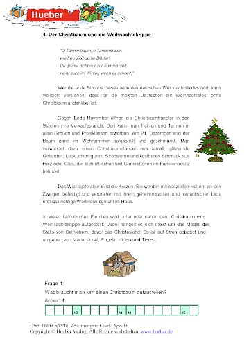 Der Christbaum und die Weihnachtskrippe