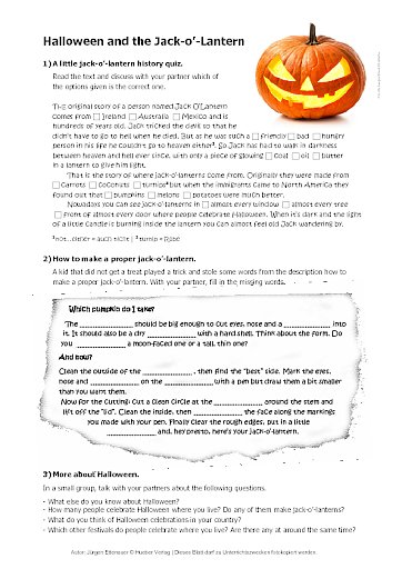 Halloween and the Jack-o'-Lantern