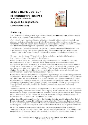 Lehrerhandreichung