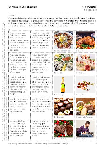 Un repas de Noël en France / La buche de Noël