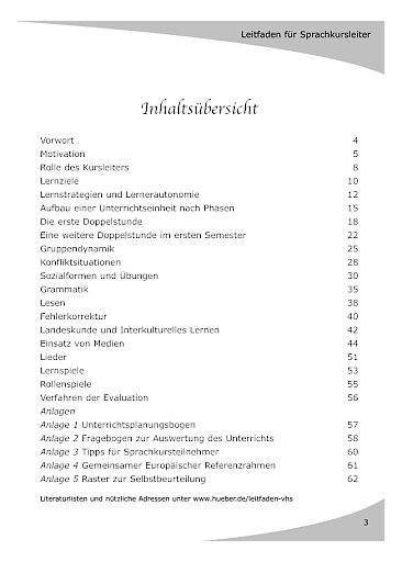 Inhaltsverzeichnis