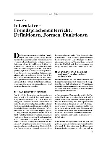 Interaktiver Fremdsprachenunterricht