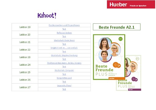 Beste Freunde PLUS A2.1 – Kahooty