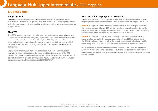 CEFR Map