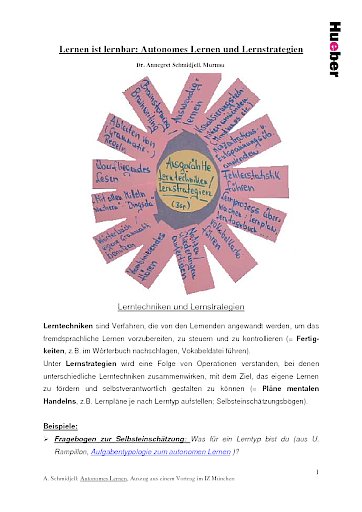 Lernen ist lernbar