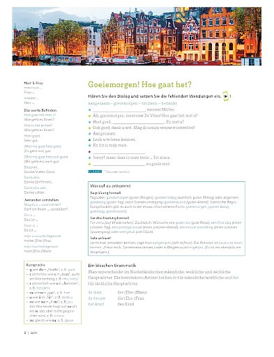 Lektion 1: Erste Kontakte – Eerste contacten