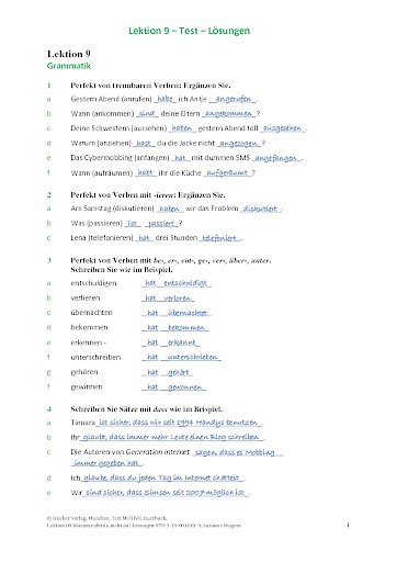 Test Zu Lektion 13 Pdf Test Zu Lektion 13 Pdf