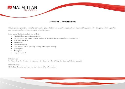 Macmillan Gateway B1