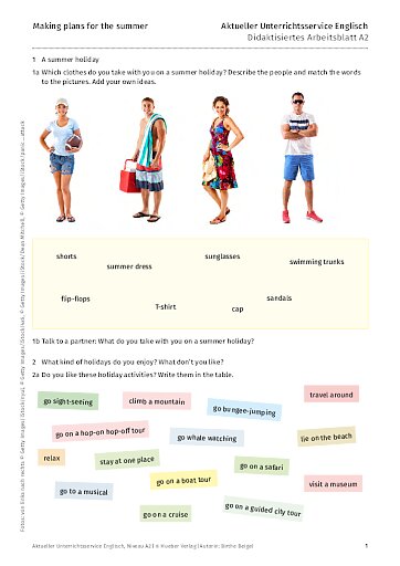 Neu: Making plans for the summer