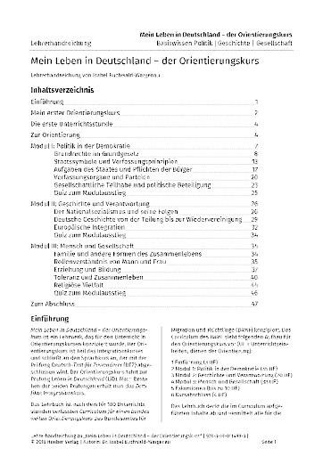 Mein Leben In Deutschland Der Orientierungskurs Mein Leben in Deutschland – Orientierungskurs | Info | Materialien zum