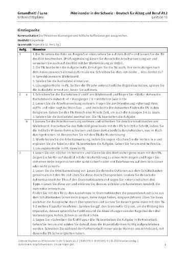 Unterrichtsplan 